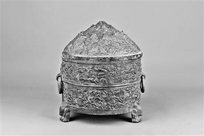 平涼博山蓋神獸紋銅樽，東漢人向往過上神仙生活的印跡